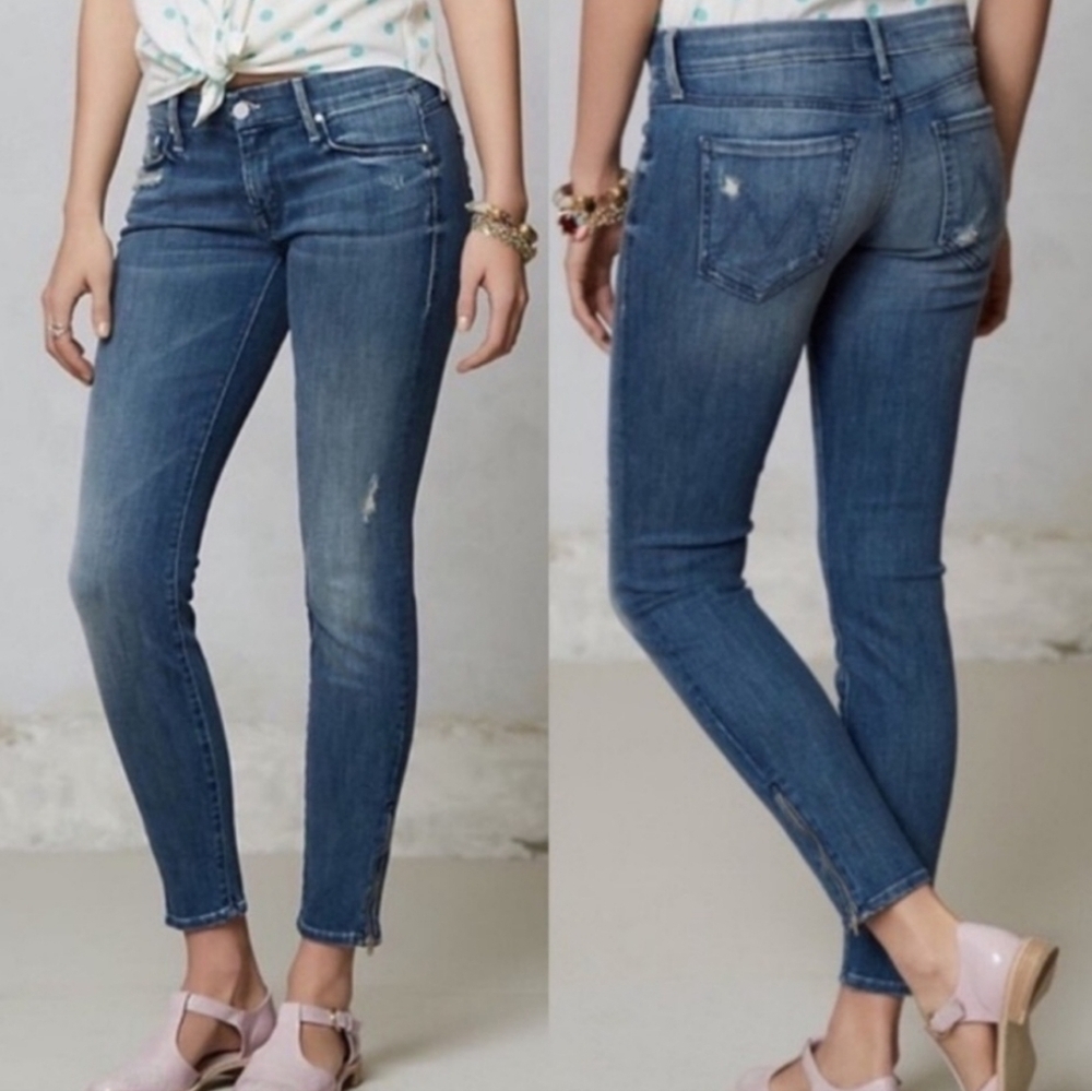 Mother Denim The Looker Crop Zip